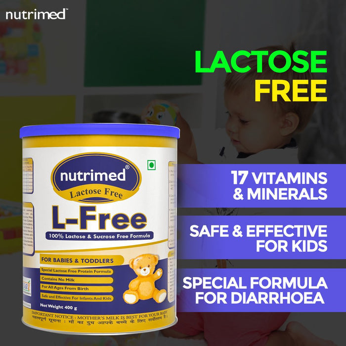 L-free Anti Diarrhea - (For Babies & Toddlers) 400gm - nutrimedmain