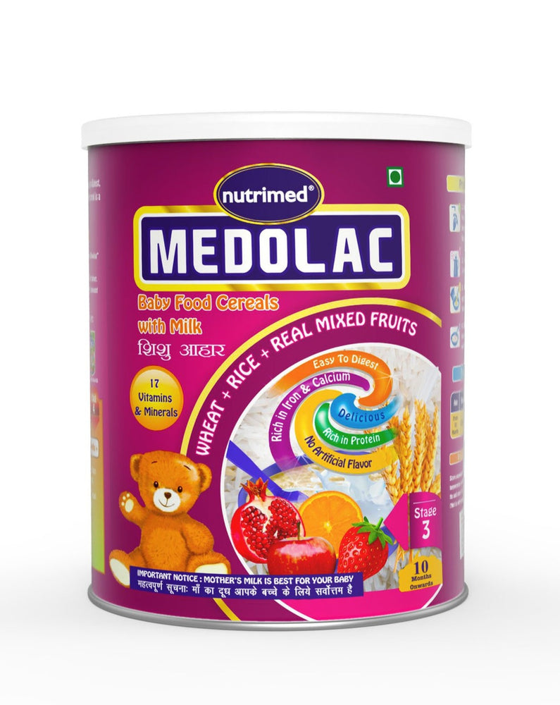 Medolac Mixed Fruits & Milk Baby Cereal