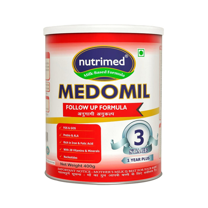 Medomil Stage 3 Follow Up Formula (1-3 Years) - 400gms - nutrimedmain