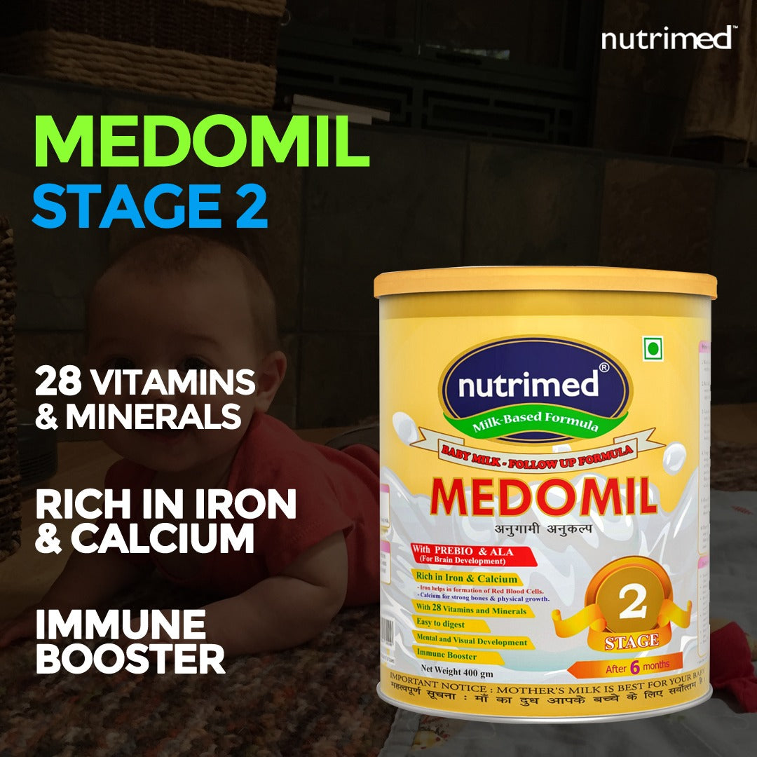 Medomil Stage 2 Infant Milk Formula (6-12 months) - 400gm