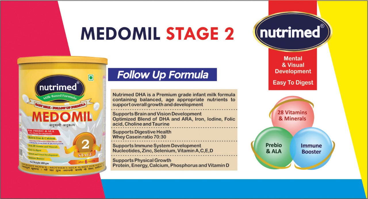 Medomil Stage 2 Infant Milk Formula (6-12 months) - 400gm