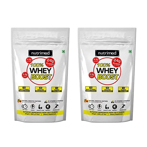 100% Whey Boost (with Enzymes/Beta Alanine/Taurine) - 2lbs+2lbs