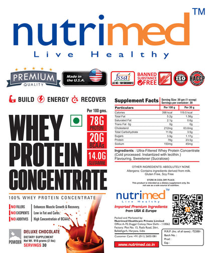 Nutrimed 100% Whey Protein Concentrate - nutrimedmain