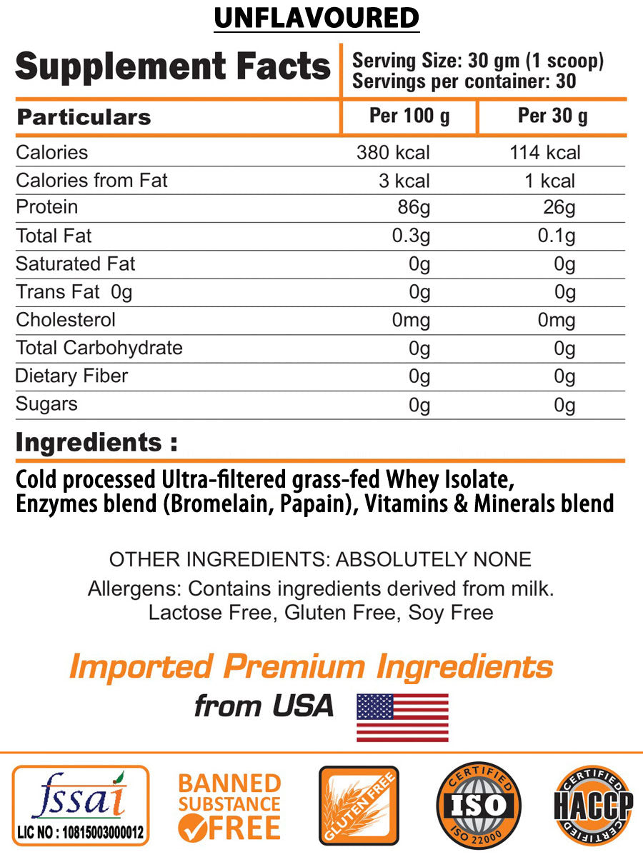 100% Grass-fed Whey Isolate (with Enzymes, Multivitamins) - nutrimedmain